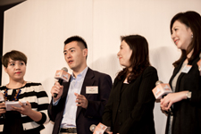 分享環節(一) 家庭議會委員暨青年事務委員會主席劉鳴煒先生、賽諾菲製藥代表和日本命力健康食品有限公司代表分享實施家庭友善僱傭措施的心得及得益